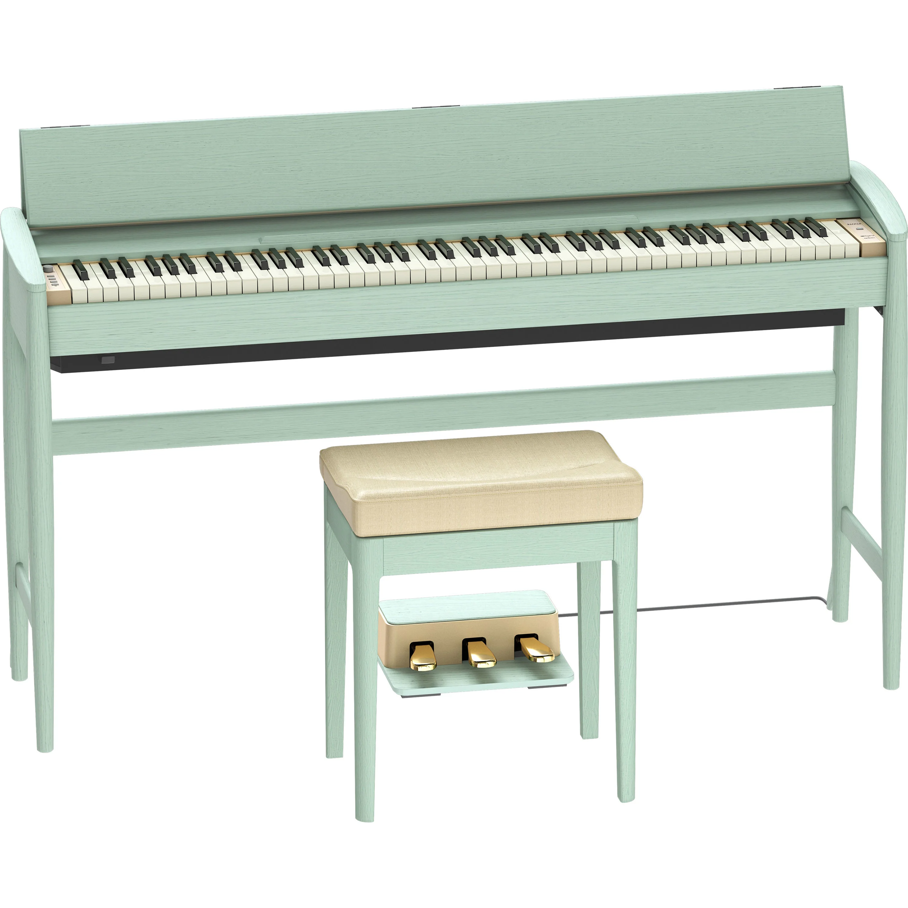 Roland Kiyola KF-20 Celadon Green mit Holzbank und Pedalen
